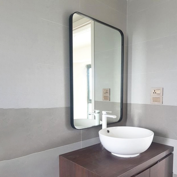 Gương Hình Chữ Nhật Khung Nhôm Sơn Tĩnh Điện Cao Cấp DLQ INTERIORS Decor Phòng, Trang Trí Nhà Cửa, Phòng Tắm