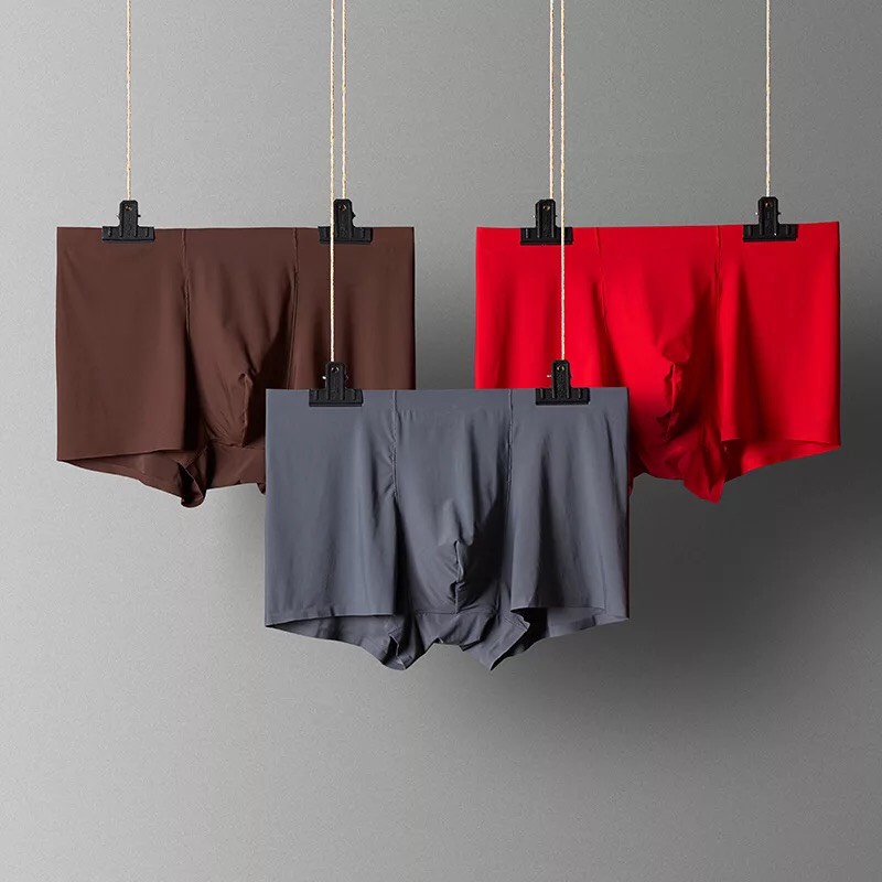 Set 3 Quần Lót Đúc Nam Lụa Sữa Cao Cấp