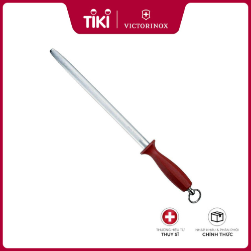 Dụng Cụ Mài Dao - Victorinox 7.8623 Butcher Sharpening Steel, Red