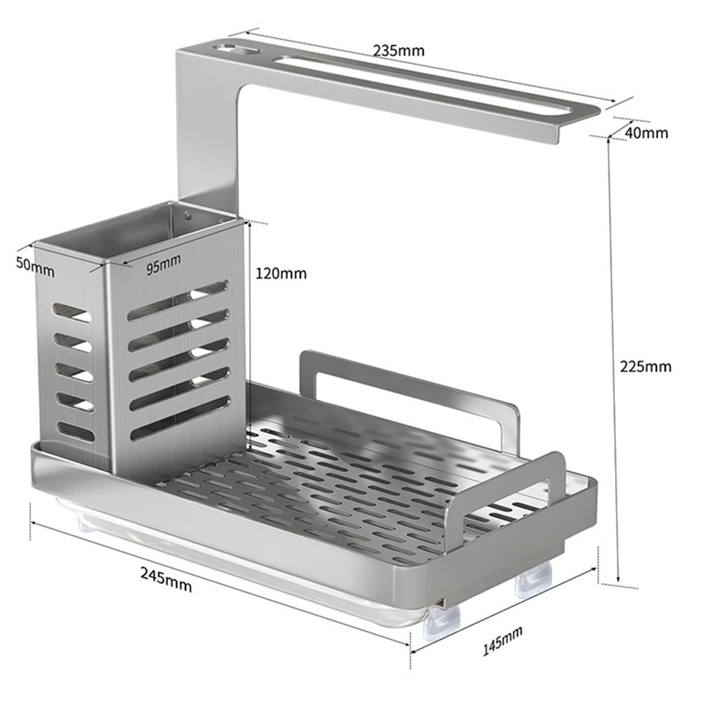 Đồng Hồ Nam Dây Thép Không Gỉ Áo Giá Treo Bồn Rửa Chén Bát Giá Xốp Thoát Nước Giá Để Đồ Dùng Nhà Bếp Thép Không Gỉ Dây Bi Món Ăn Vải Giá