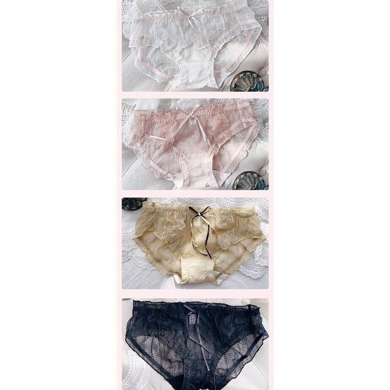 Quần Lót Nữ Ren Nơ Sexy Thời Trang Nhật Ngang Eo . Hàng Loại Đẹp.