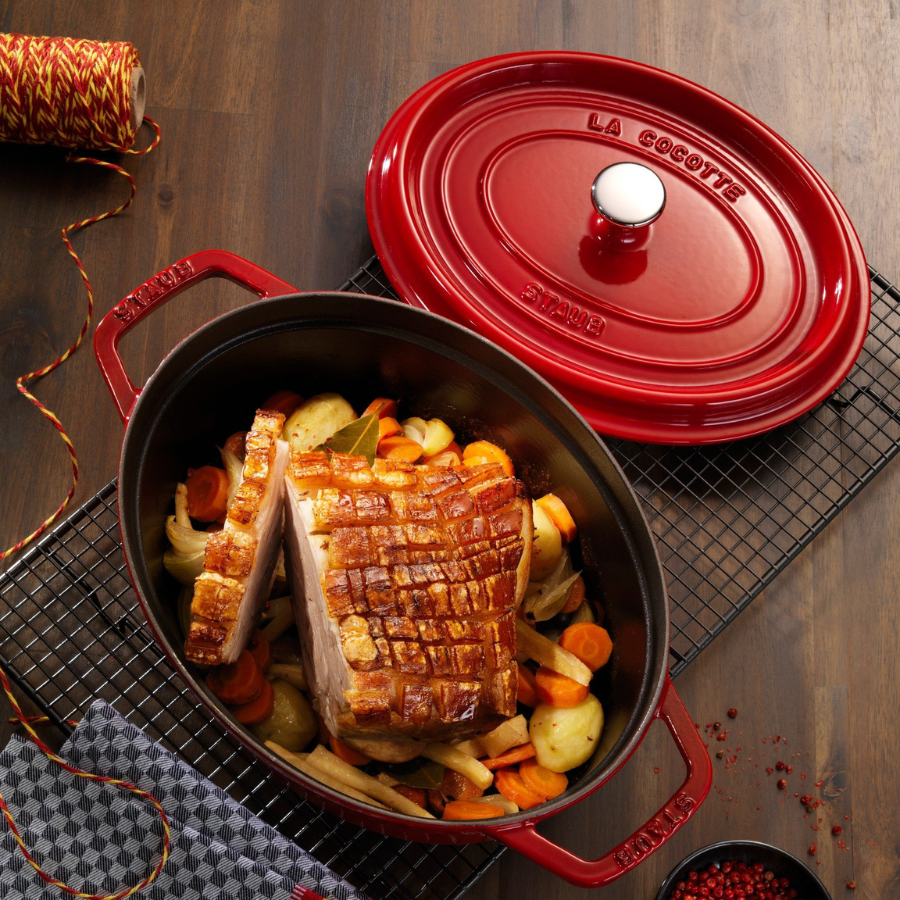 Staub - Nồi oval màu xanh đen - 11cm (0.23L)