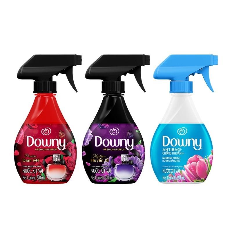 Combo 3 Chai Xịt Vải DOWNY Khử Mùi Và Chống Khuẩn 99.9% Hương Huyền Bí Chai 370ML x3