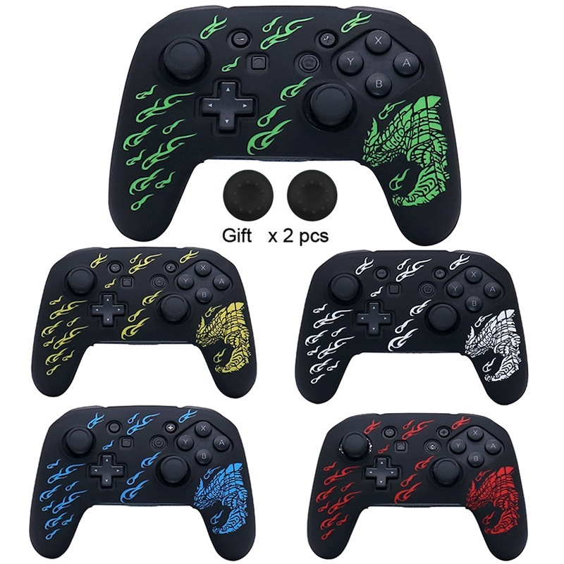 Skin vỏ silicone mềm mới cho Nintendo Switch Pro Controller Bộ điều khiển GamePad Sobystick Case Cover Console Console Trường hợp