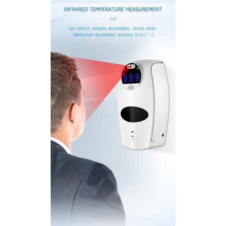 Nhiệt kế 2 trong 1 N06 Pro Nhiệt kế kỹ thuật số không tiếp xúc Có thể lắp cùng với nước rửa tay Cảm biến thông minh