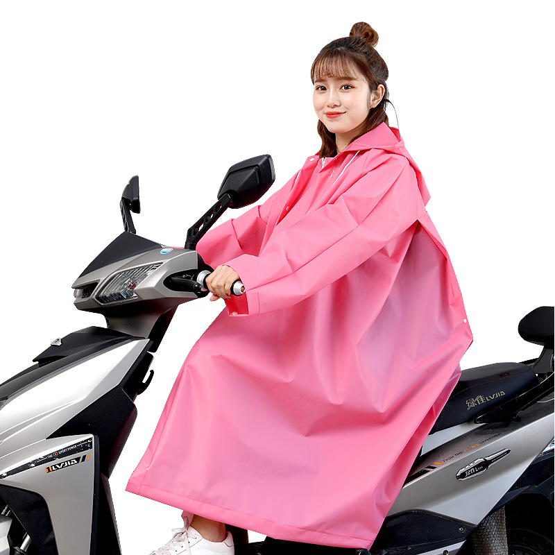 ÁO MƯA EVA MÀU HỒNG - LOẠI TỐT - XUẤT NHẬT/ HÀN/ CHÂU ÂU / ÁO MƯA BÍT - phù hợp cả NAM & NỮ