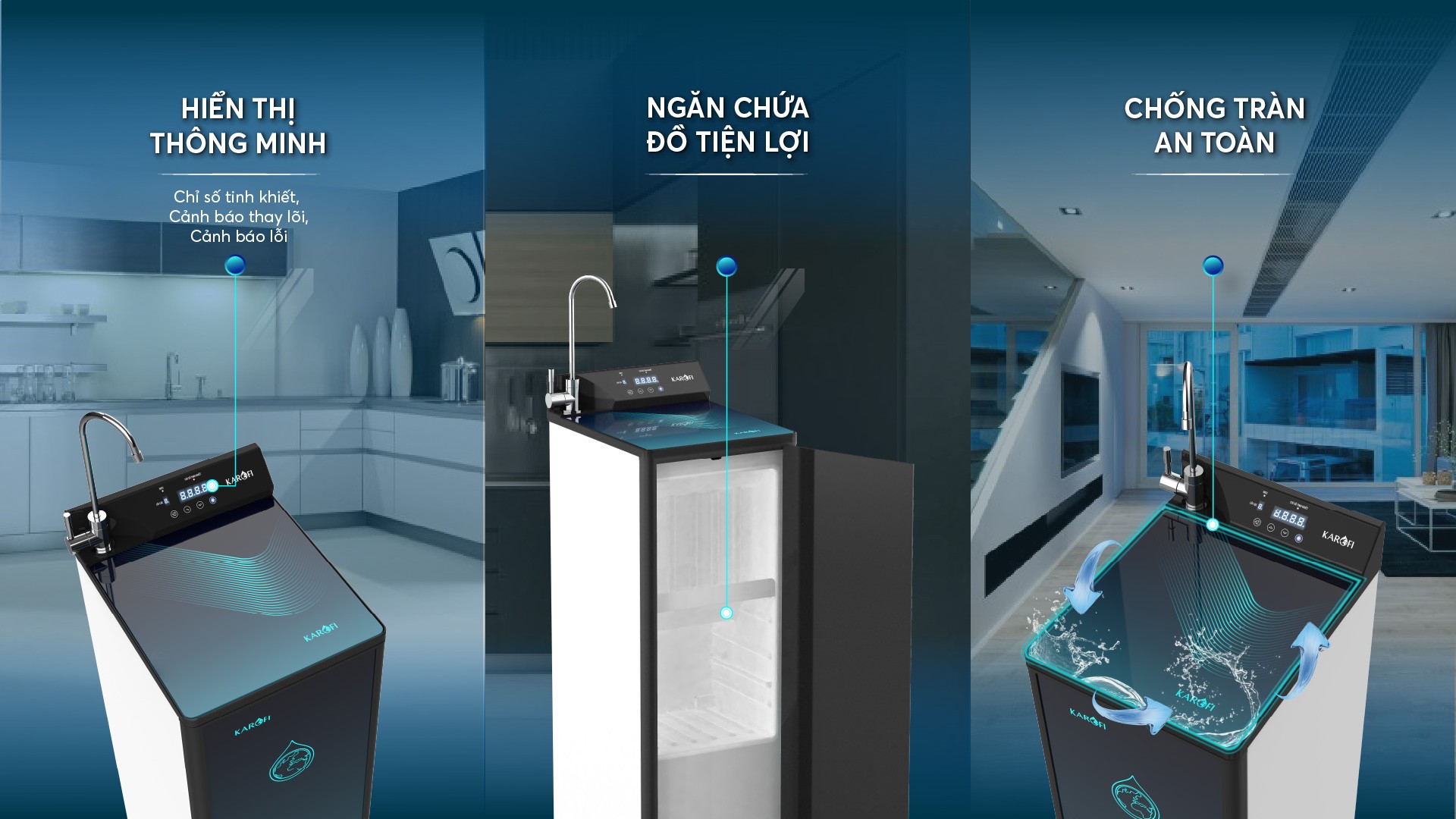 Máy lọc nước Karofi KAQ-P95 - Hàng chính hãng
