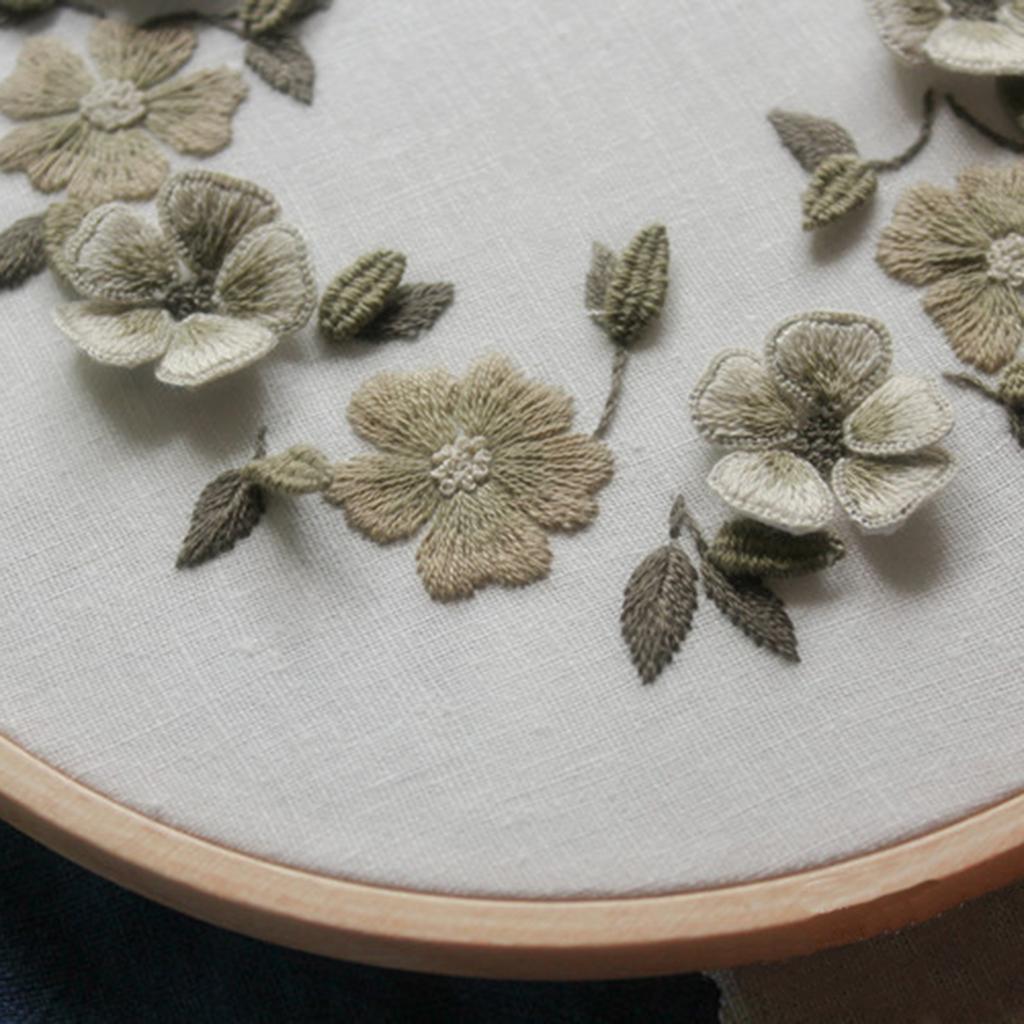 Pre - Printed   Flower   Pattern   Decorative   Embroidery   Stumpwork   Kit