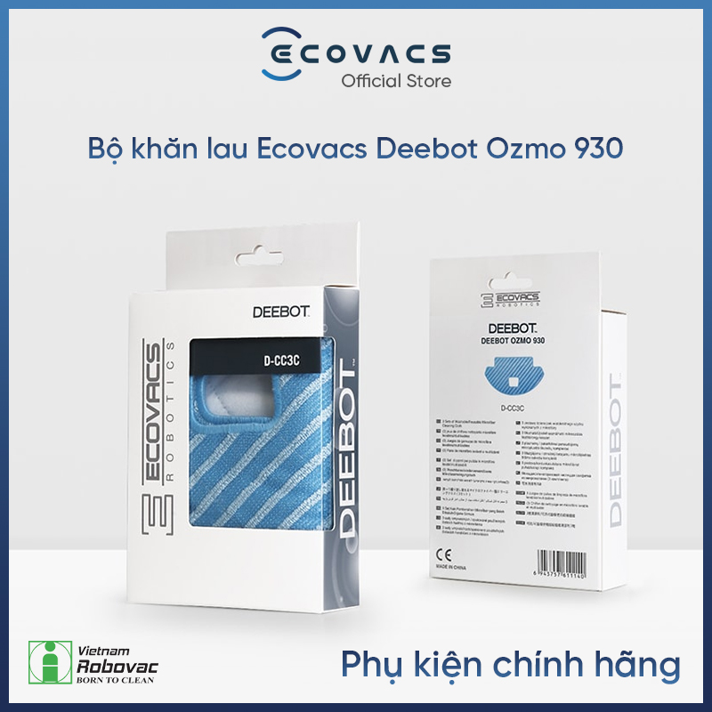 Hộp khăn Deebot OZMO 930 (3 cái )- Hàng chính hãng