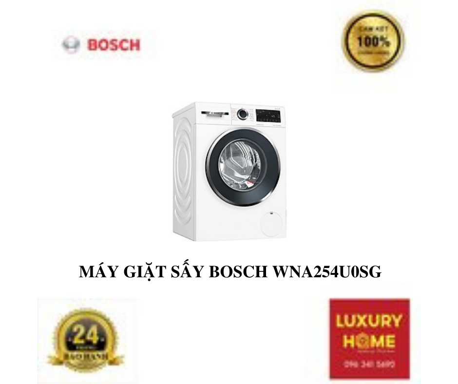 MÁY GIẶT SẤY BOSCH WNA254U0SG-Hàng chính hãng