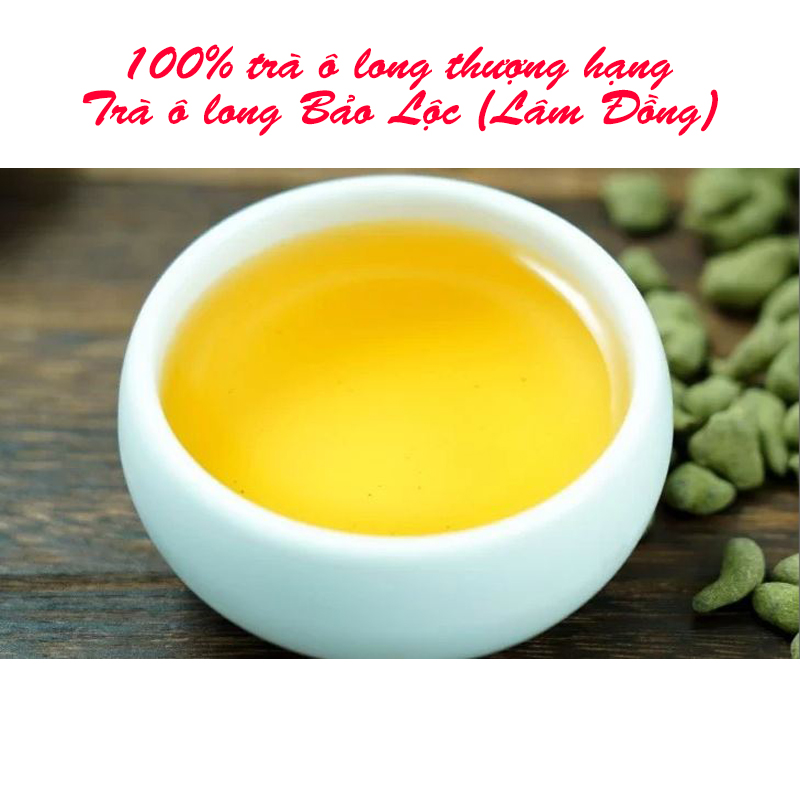 Trà Ô Long Sâm Tân Cương Xanh 200 gram - Trà olong tứ quý kết hợp với nhân sâm thượng hạng