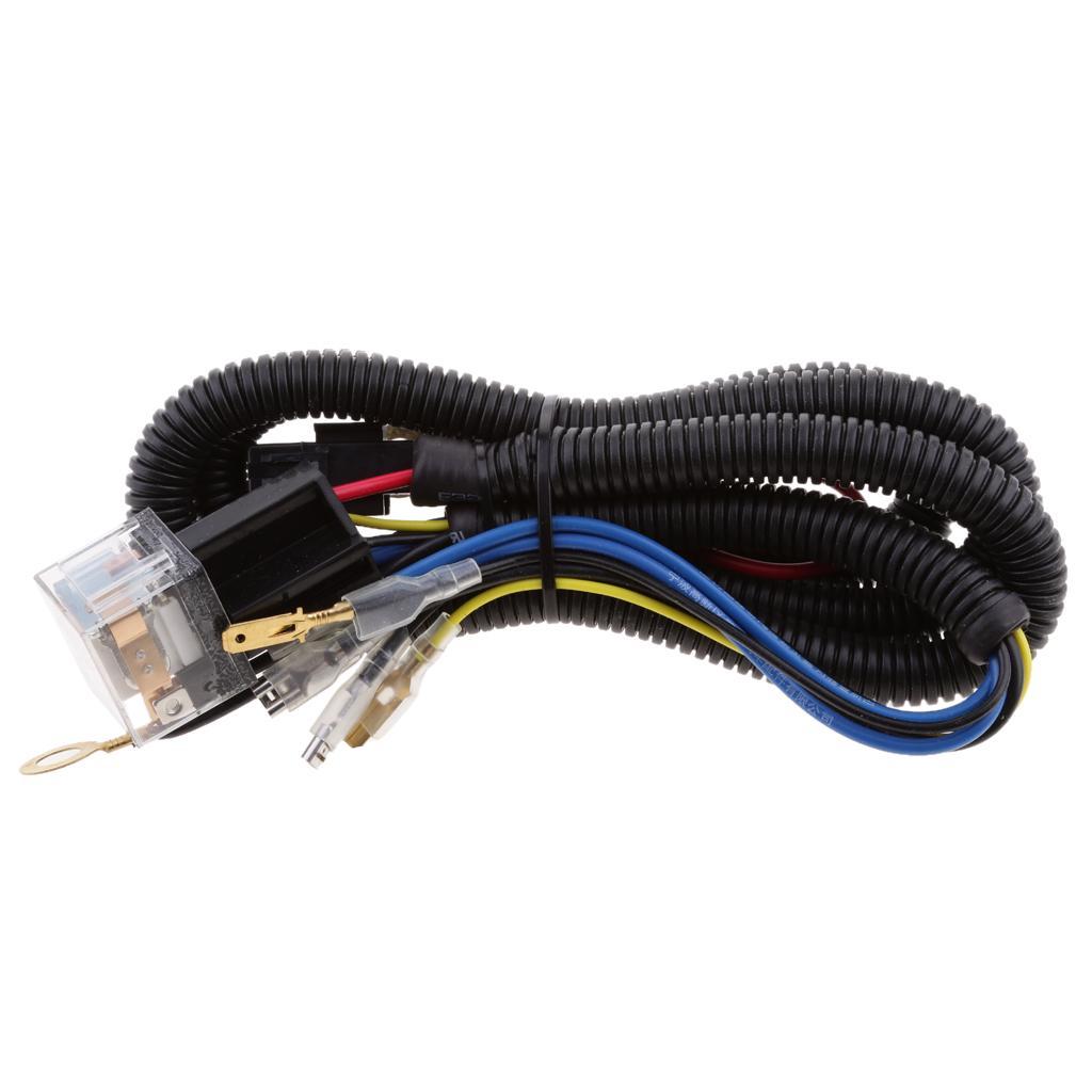 2X 12V Heavy Duty Wiring Harness Kit for Car Truck Grille Mount Blast