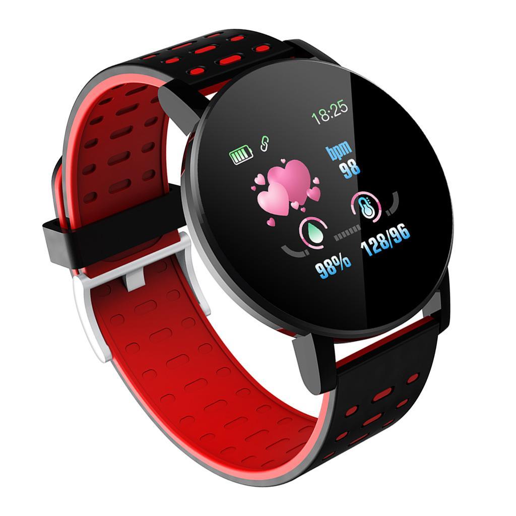 2Pcs 1.3'' Screen Smart Watch Bluetooth Bracelet Watch Fitness Tracker