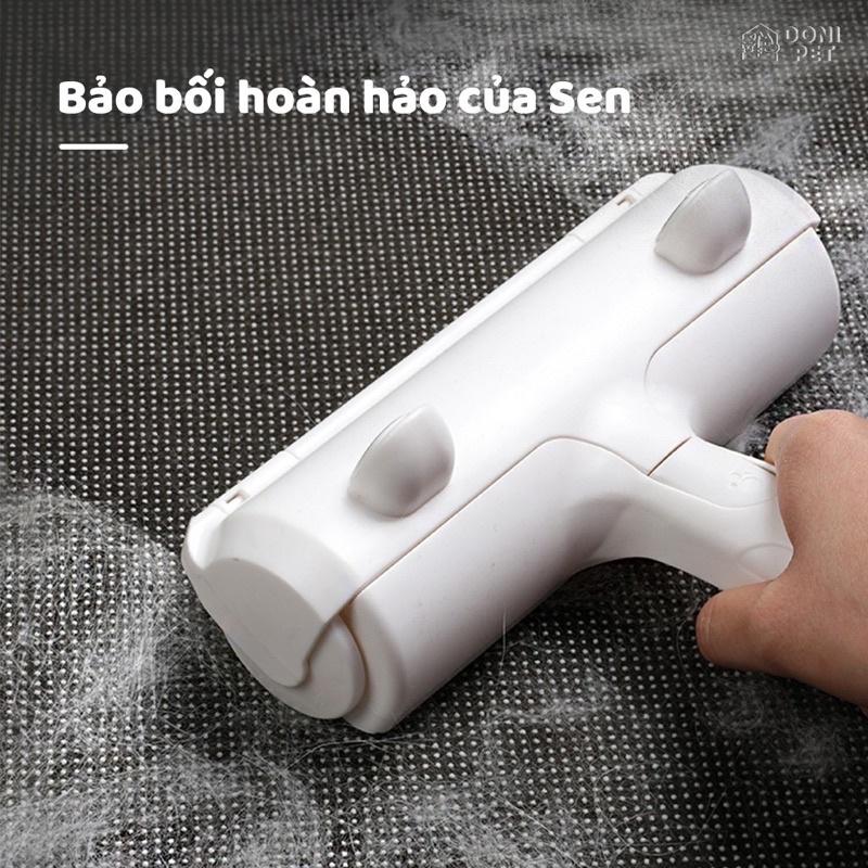 Cây lăn lông chó mèo - Lăn tĩnh điện hút lông thú cưng làm sạch giường chăn đệm sofa