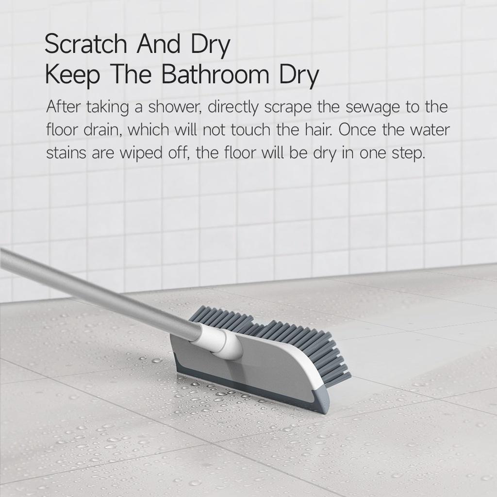 Bàn chải chà sàn Xiaomi Youpin 2 trong 1 tay cầm dài tiện lợi cho gia đình