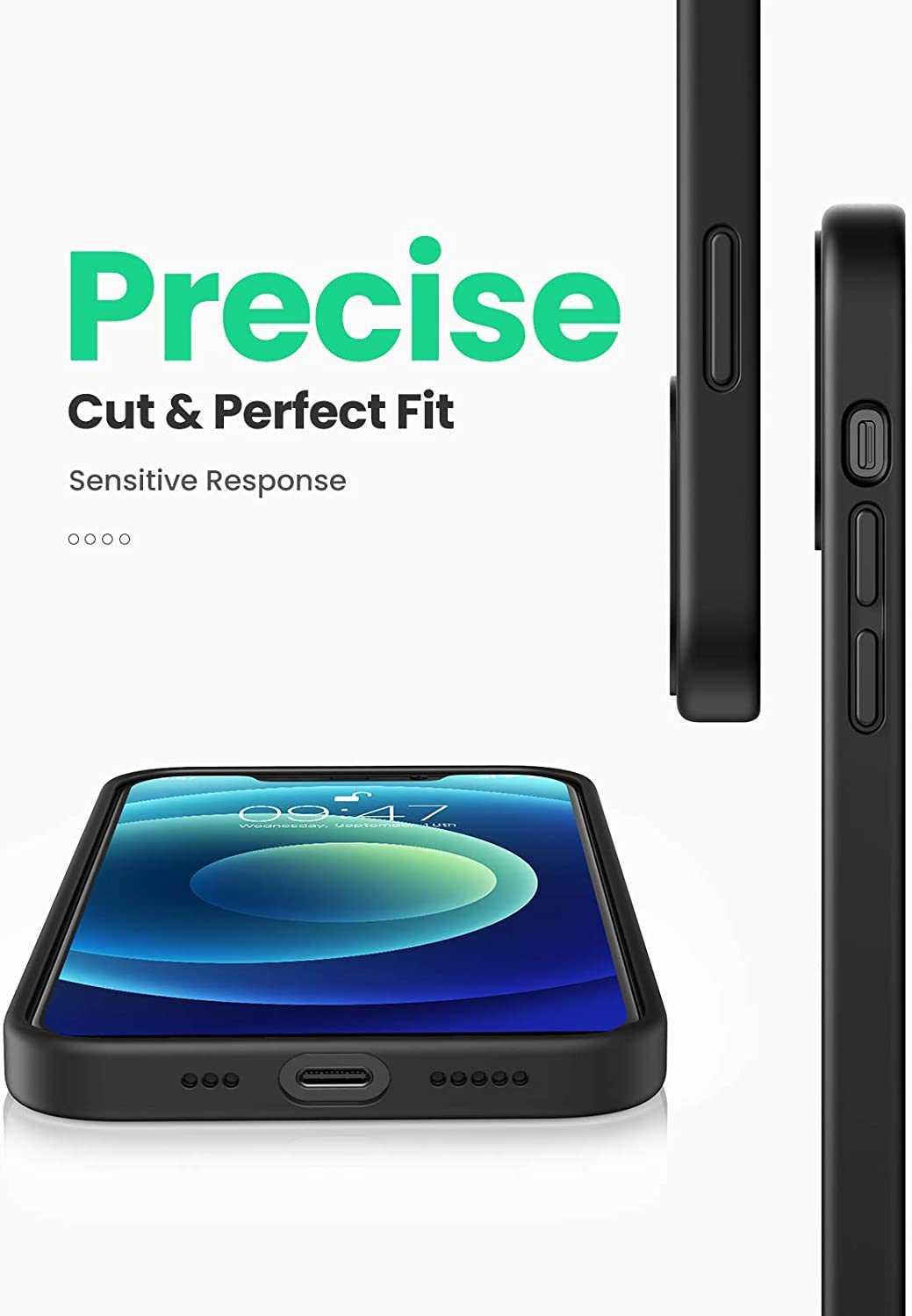 Ugreen UG20454LP418TK Iphone 12 Pro 6.1inch Màu Đen Ốp Lưng điện thoại Silicone - HÀNG CHÍNH HÃNG