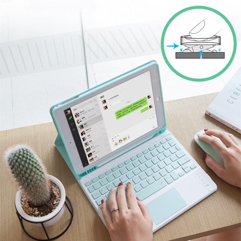 Bàn Phím Có Bàn Di Chuột Nhật Bản Ý Tiếng Do Thái Pháp Bluetooth Không Dây Bàn Phím Máy Tính Bảng Dành Cho Xiaomi Cho iPad Cho Android Windows