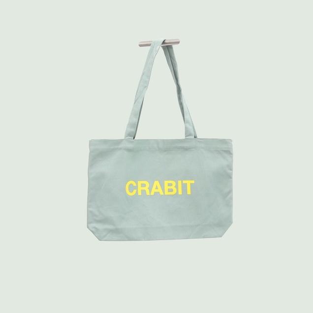 Túi tote canvas Crabit in hình basic