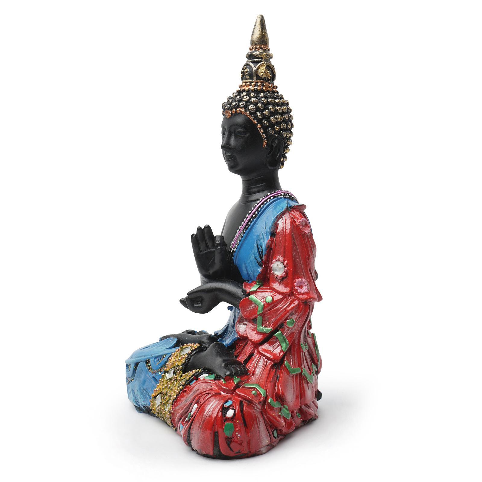 Thai Buddha Statue for Home, 7" Buddha Statue Collectibles and Figurines, Meditation Decor, Spiritual Living Room Decor, Yoga Zen Decor