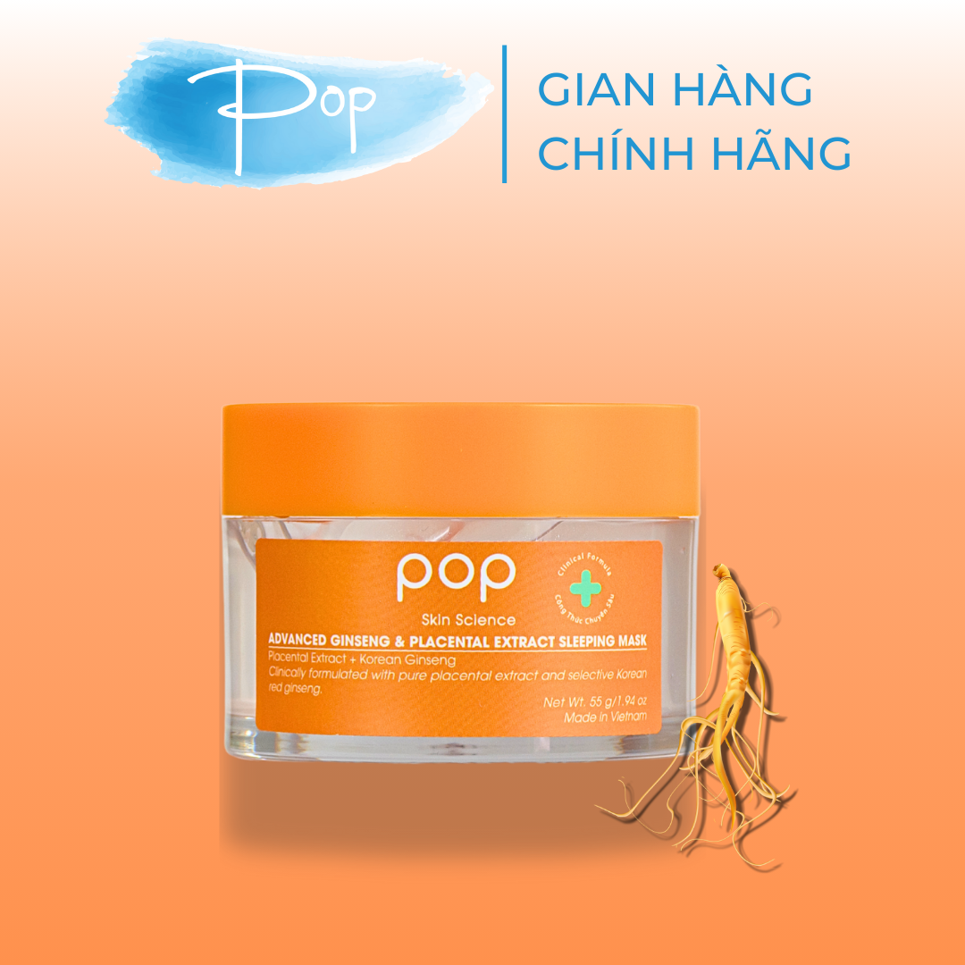 Mặt Nạ Ngủ Tinh Chất Nhau Thai Cừu Và Nhân Sâm POP