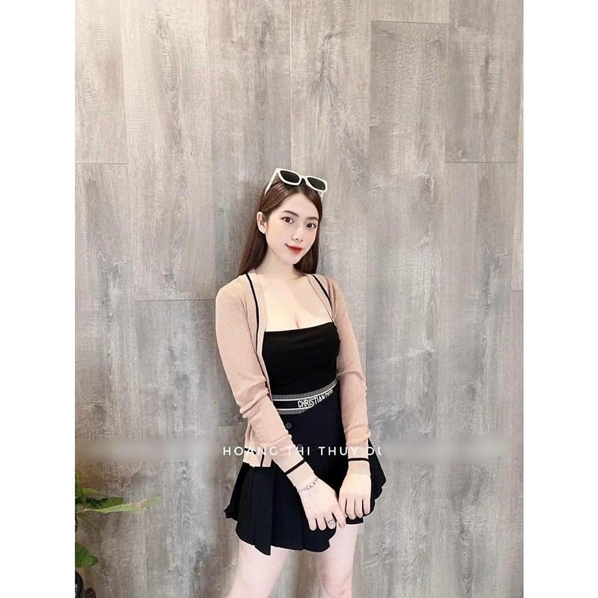 Áo khoác len gân viền siêu đẹp hot mùa đông