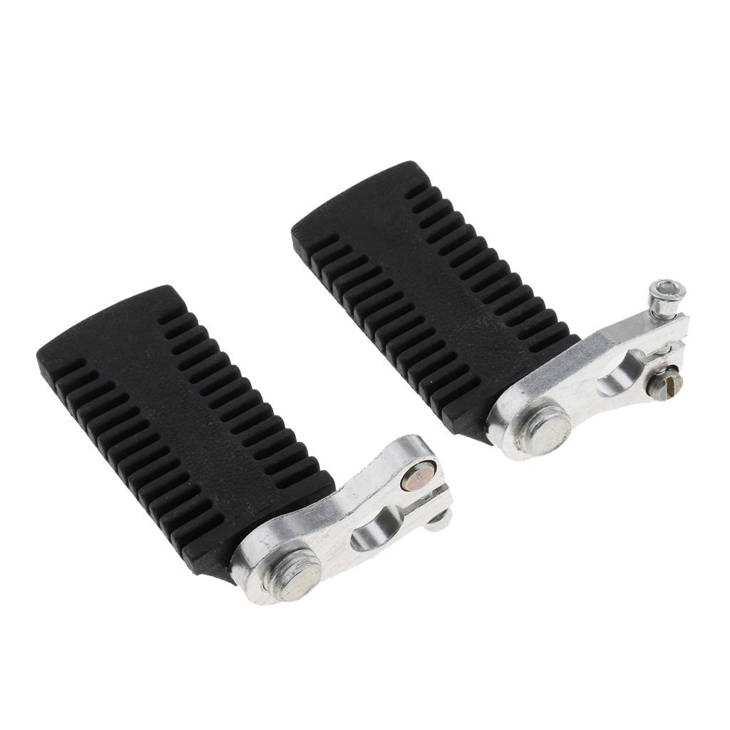2Pcs Foot Pegs Footrest for 47cc 49cc 2-Stroke Mini Motor Pocket Bike