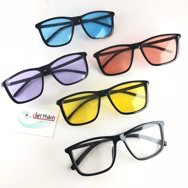 Kính vuông màu thời trang đi đêm đi biển hot 2021