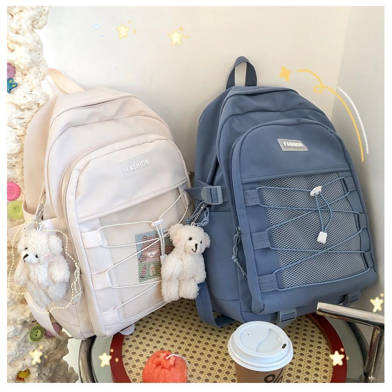 Balo ulzzang nam nữ đi học chống thấm dây lưới giá rẻ BAG U DAY23
