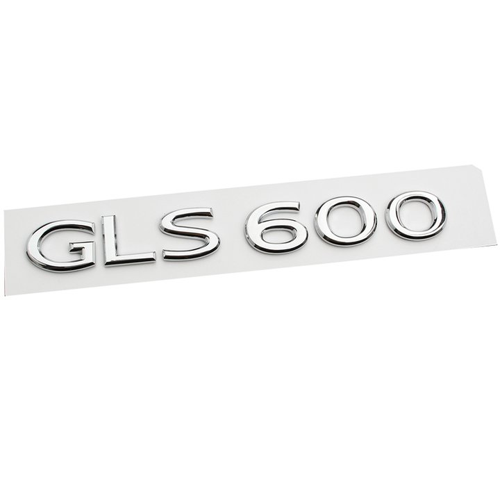 Decal tem chữ GLS600 dán đuôi xe ô tô Maybach, chất liệu nhựa ABS cao cấp, kích thước của chữ 17.5×2.2cm, kiểu chữ đời mới nhất