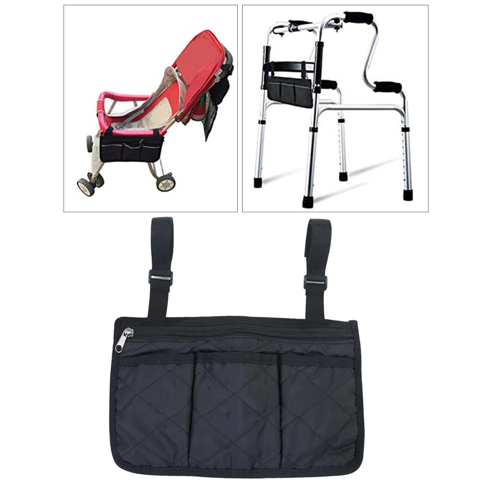 2Pcs Universal Wheelchair   Storage Organizer  Holder