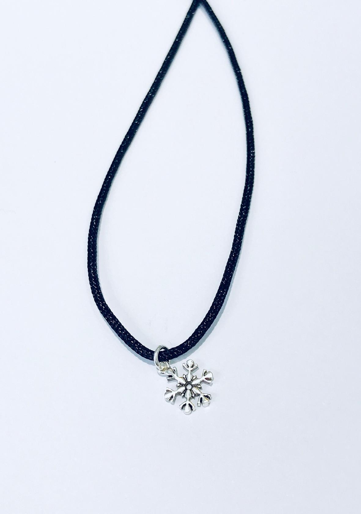 Dây chuyền mặt bạc hình hoa tuyết noel an lành - Ngọc Quý Gemstones