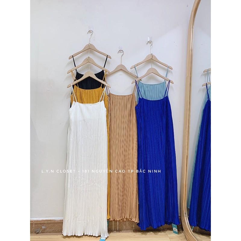 Váy 2 dây xếp ly h.hạnh