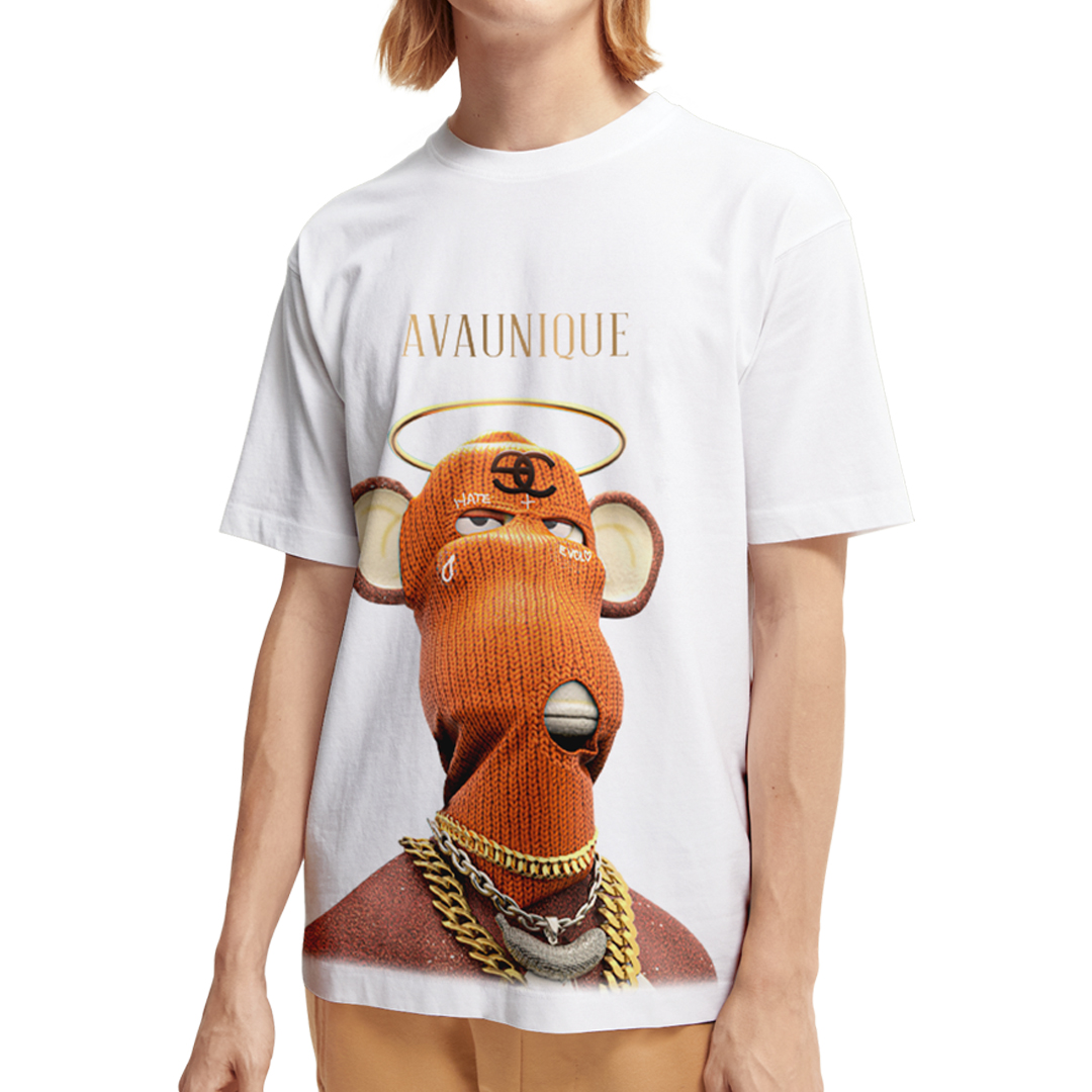 Áo thun  tay lỡ AVAUNIQUE Chất Cotton dáng Unisex I'M NOT GOING TO YOUR MONKEY