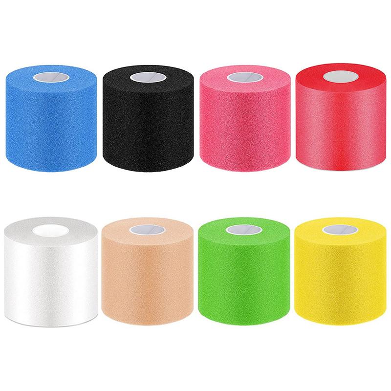 12pcs Underwrap Băng Băng Băng Athletic Pre Gói băng y tế Thể thao mềm Thể thao Thân tay Vòng tay Color: Black Size: 6cm x 20m