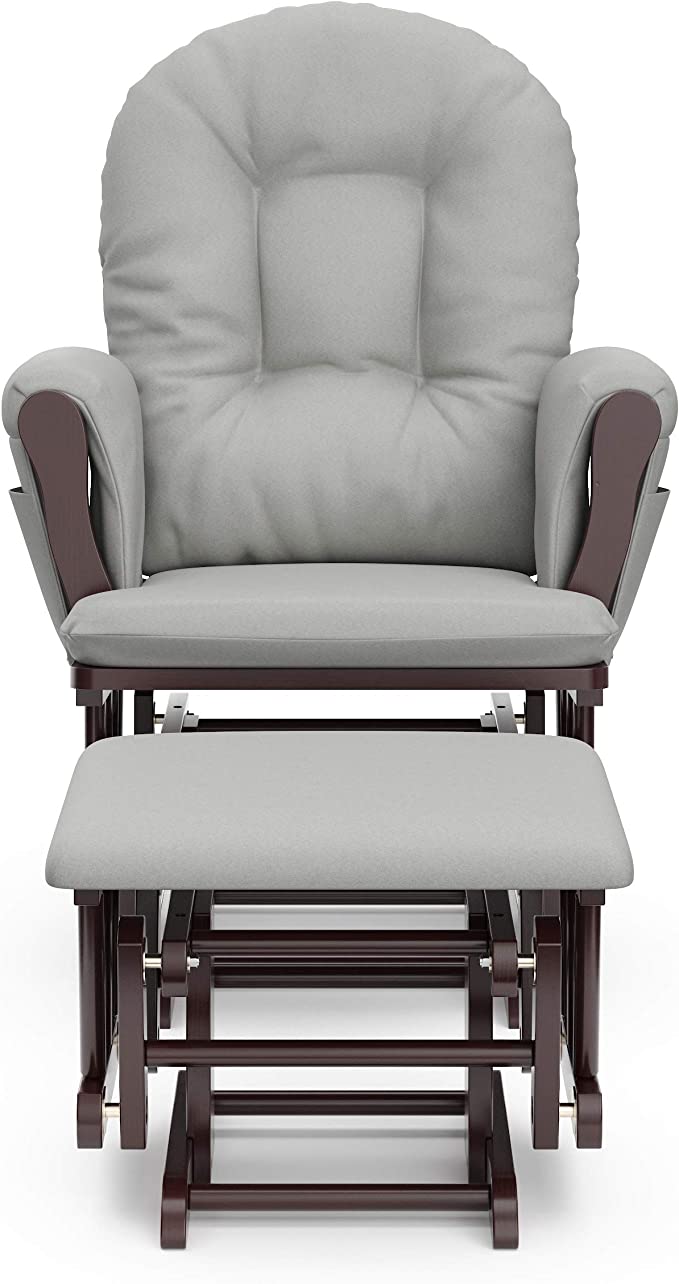 Ghế lắc thư giãn GLIDER CHAIR - Xám/Nâu C-CGL1BG