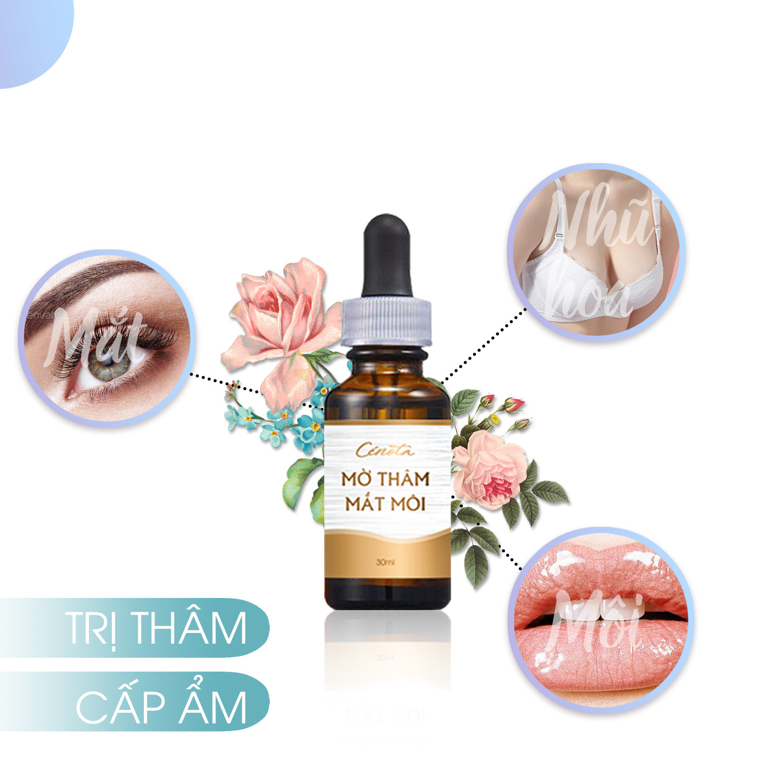 Serum Mờ thâm Mắt Mờ thâm Môi Cenota Chính Hãng