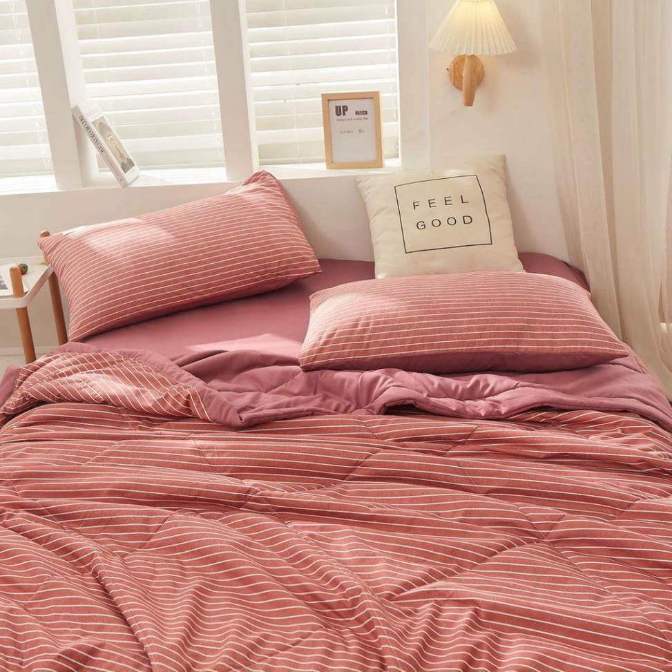 Bộ chăn ga gối Chần Bông Cotton TC đủ size giường nệm 1m2 đến 2m*2m2