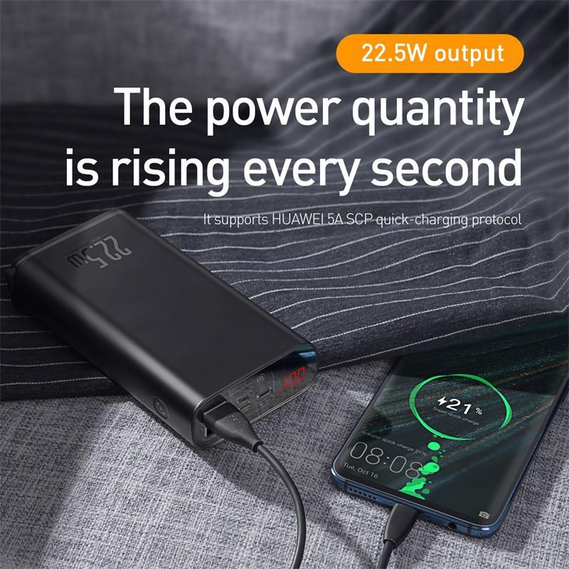 Pin dự phòng sạc nhanh Baseus Starlight Digital Display 20000mAh