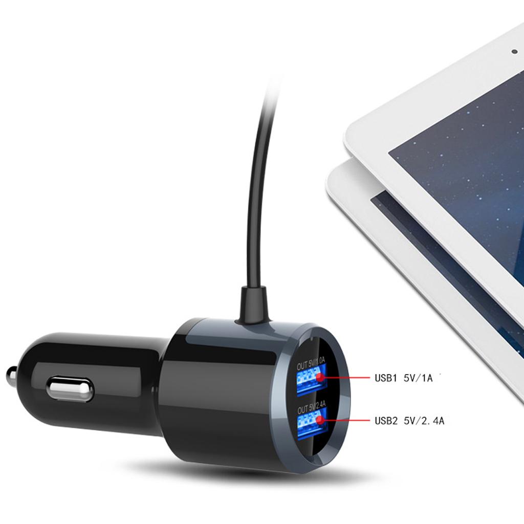 Bluetooth Handsfree Car Kit MP3 Player FM-Transmitter Radio 2xUSB Charger