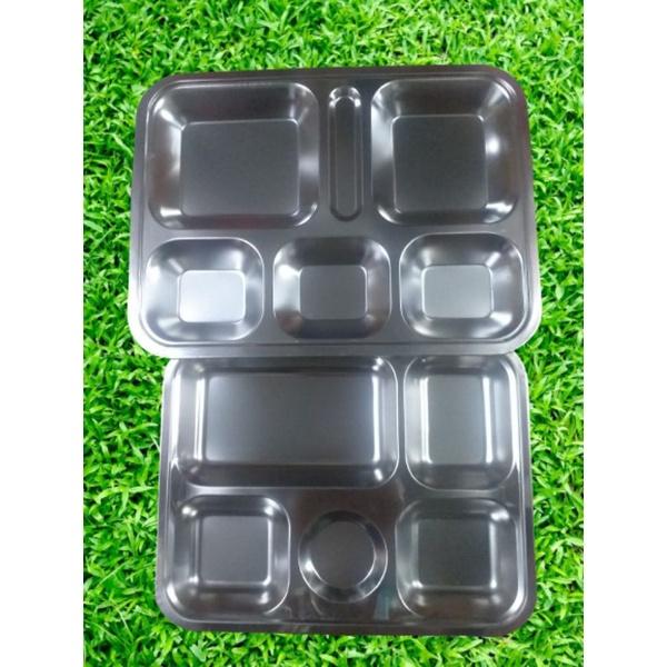 Khay Đựng Cơm Văn Phòng Inox Cao Cấp Có Nắp Đậy Tiện Dụng