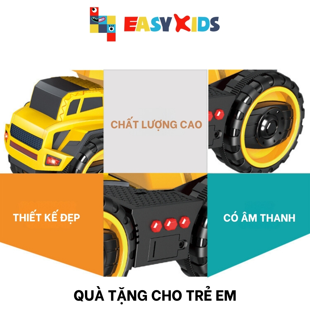 Xe Tải, Xe Ben, Xe Cứu Thương, Xe Cảnh Sát Cảnh Sác, Xe Bồn Đồ Chơi Có Âm Thanh Mô Hình Xe Cho Bé