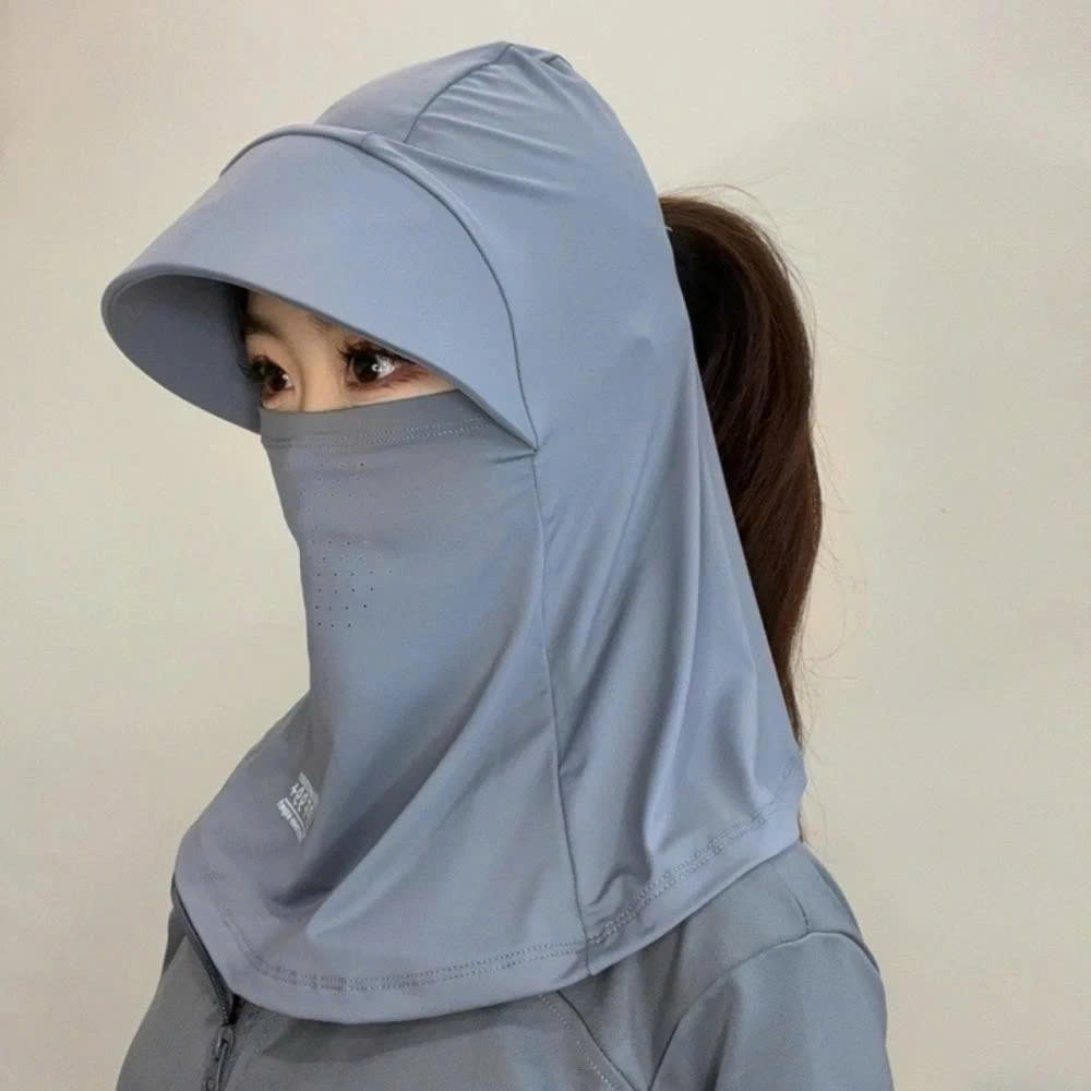 Nón khẩu trang chống nắng UPF50+ Mũ Chống Nắng Vải Dễ Thương Chất Liệu Bền Đẹp, Thời Trang MÀU ĐEN - NÓN CHỐNG NẮNG NỮ