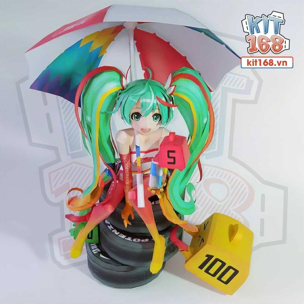 Mô hình giấy Anime Game Racing Miku 2016 – Vocaloid