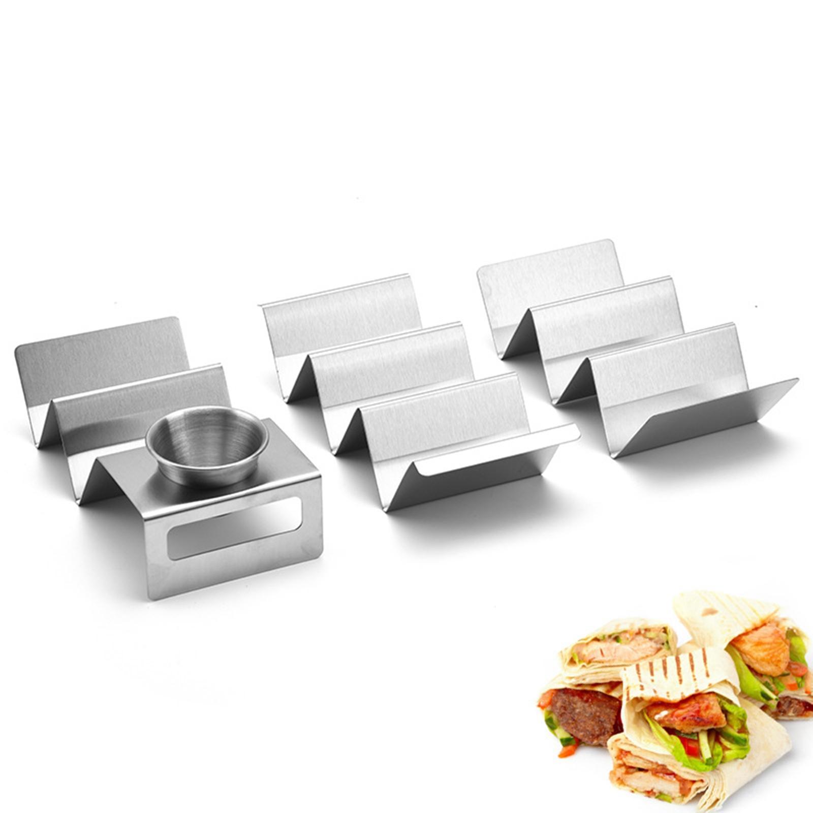 Taco Holder Stand Plate Hot Dog Holder Server for Picnic, Party, Festivals