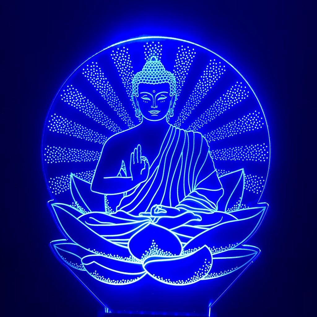 Đèn led 16 màu hình PHẬT THÍCH CA, quà tặng người thân,