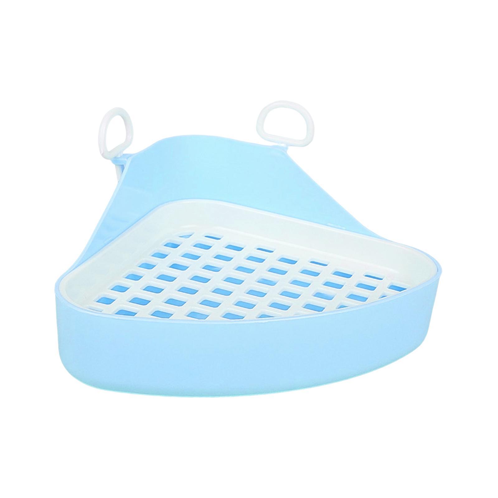 Triangle Potty Trainer Pet Pan Corner Litter Box for Hedgehog Ferret Hamster Bunny