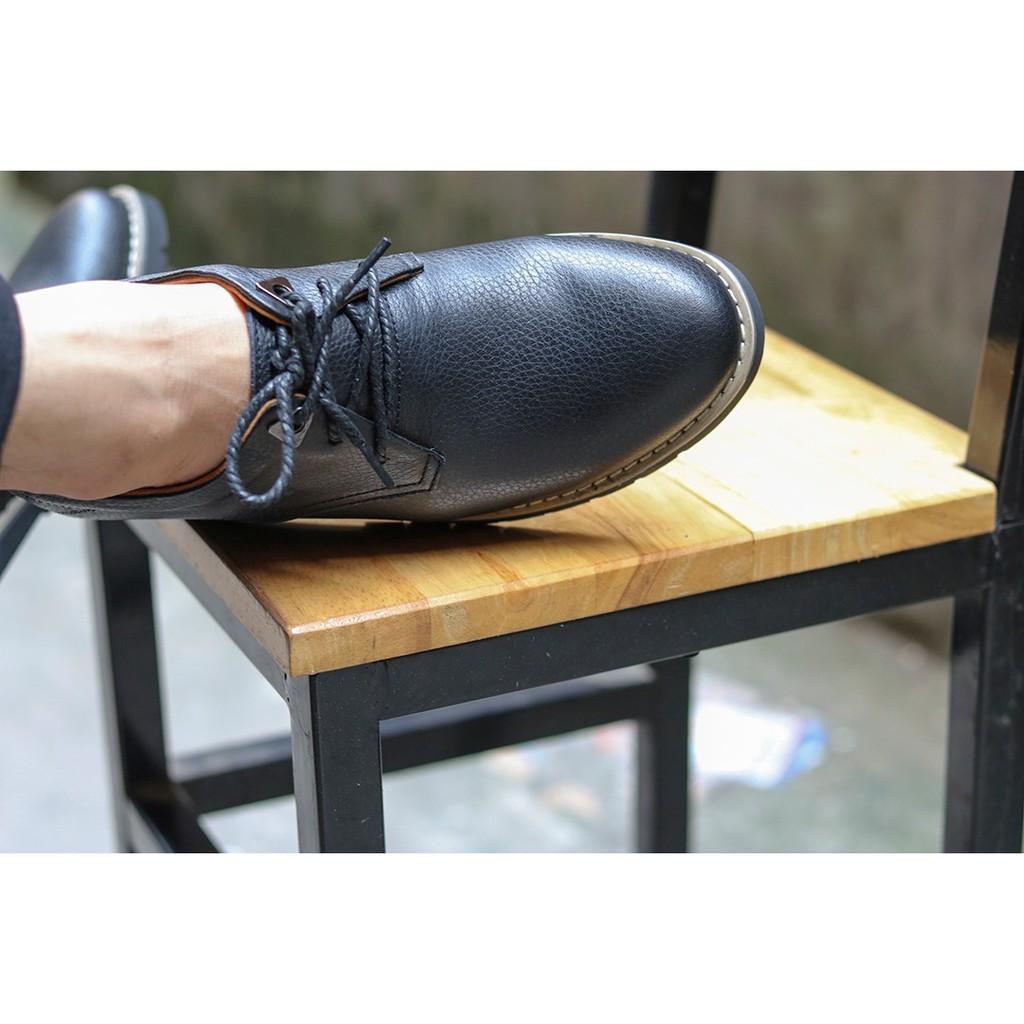 Giày tây Tăng chiều cao da bò nam công sở - Giày công sở buộc dây tăng chiều cao.
