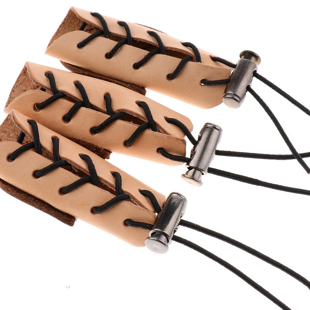 2-4pack Archery 3 Finger Guard Shooting Finger Protector For Recurve Bow Hunting