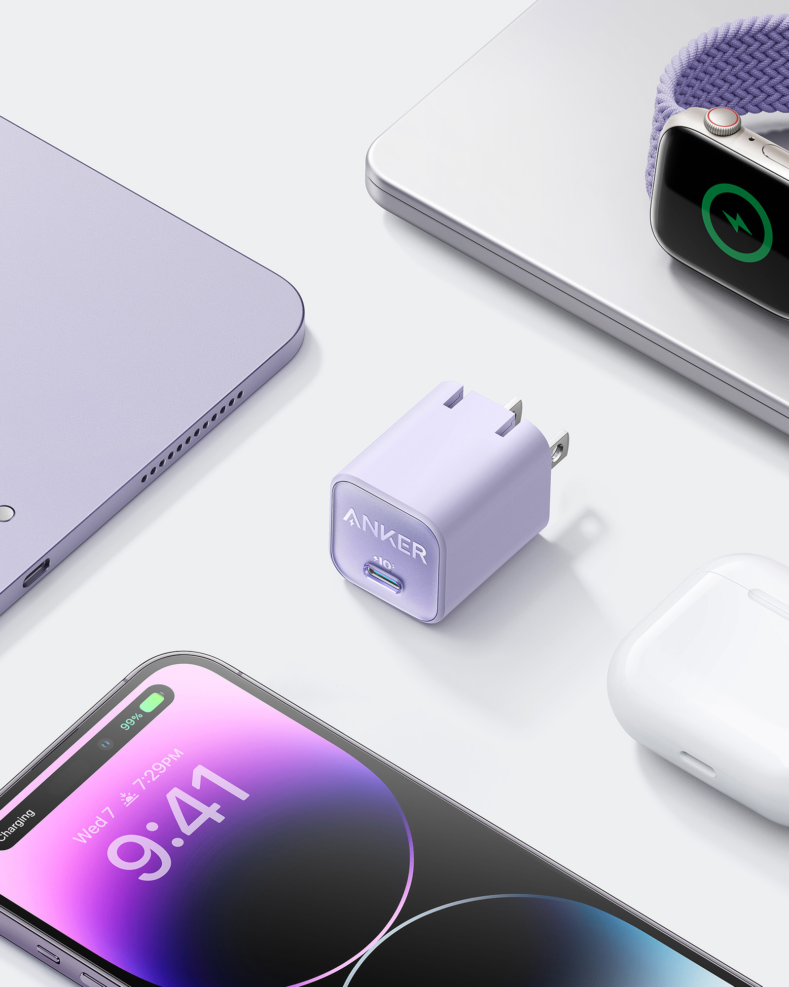 Adapter Sạc Anker 511 Charger Nano 3 30W 1 Cổng Type-C A2147 - Hàng Chính Hãng