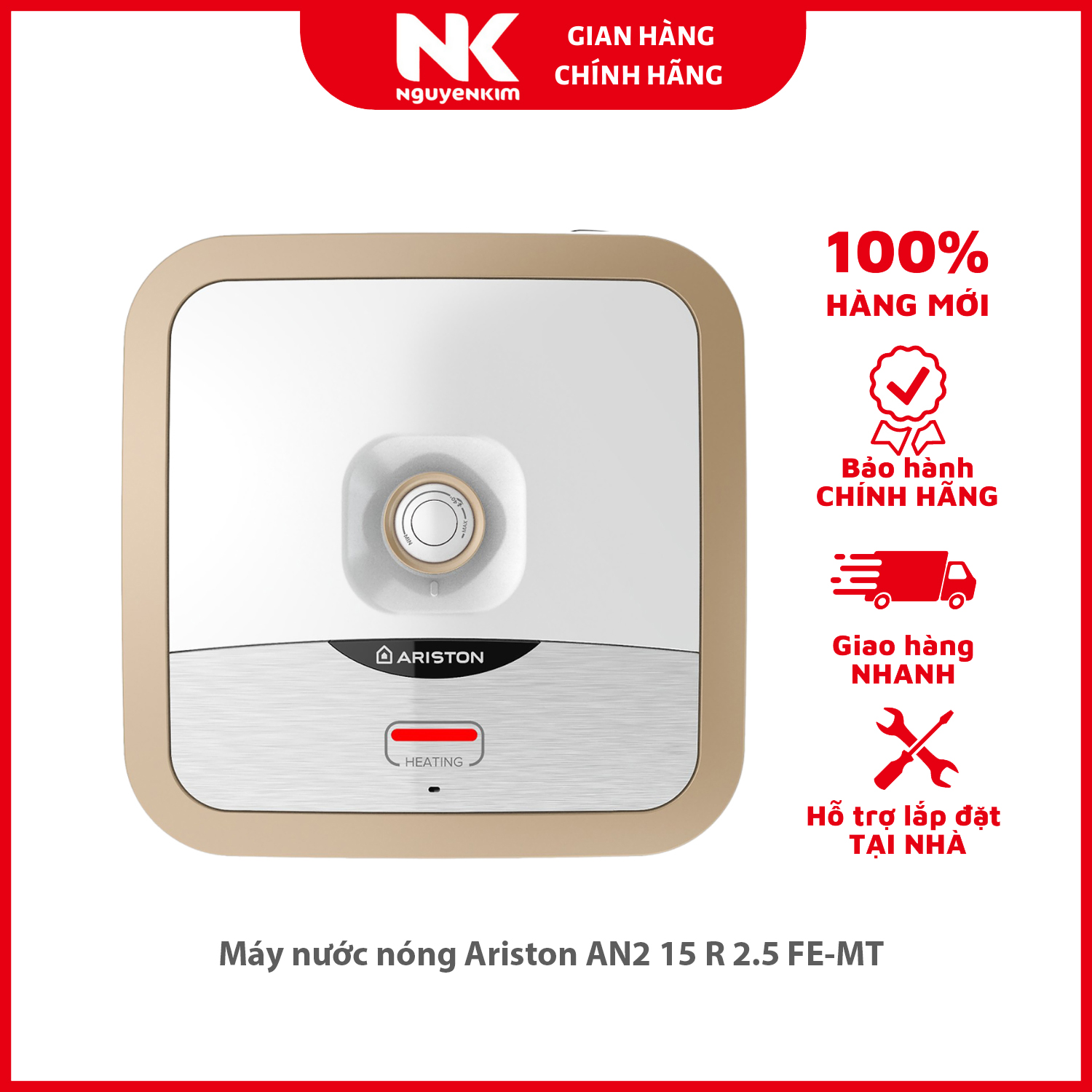 Máy nước nóng Ariston AN2 15 R 2.5 FE-MT - Hàng chính hãng